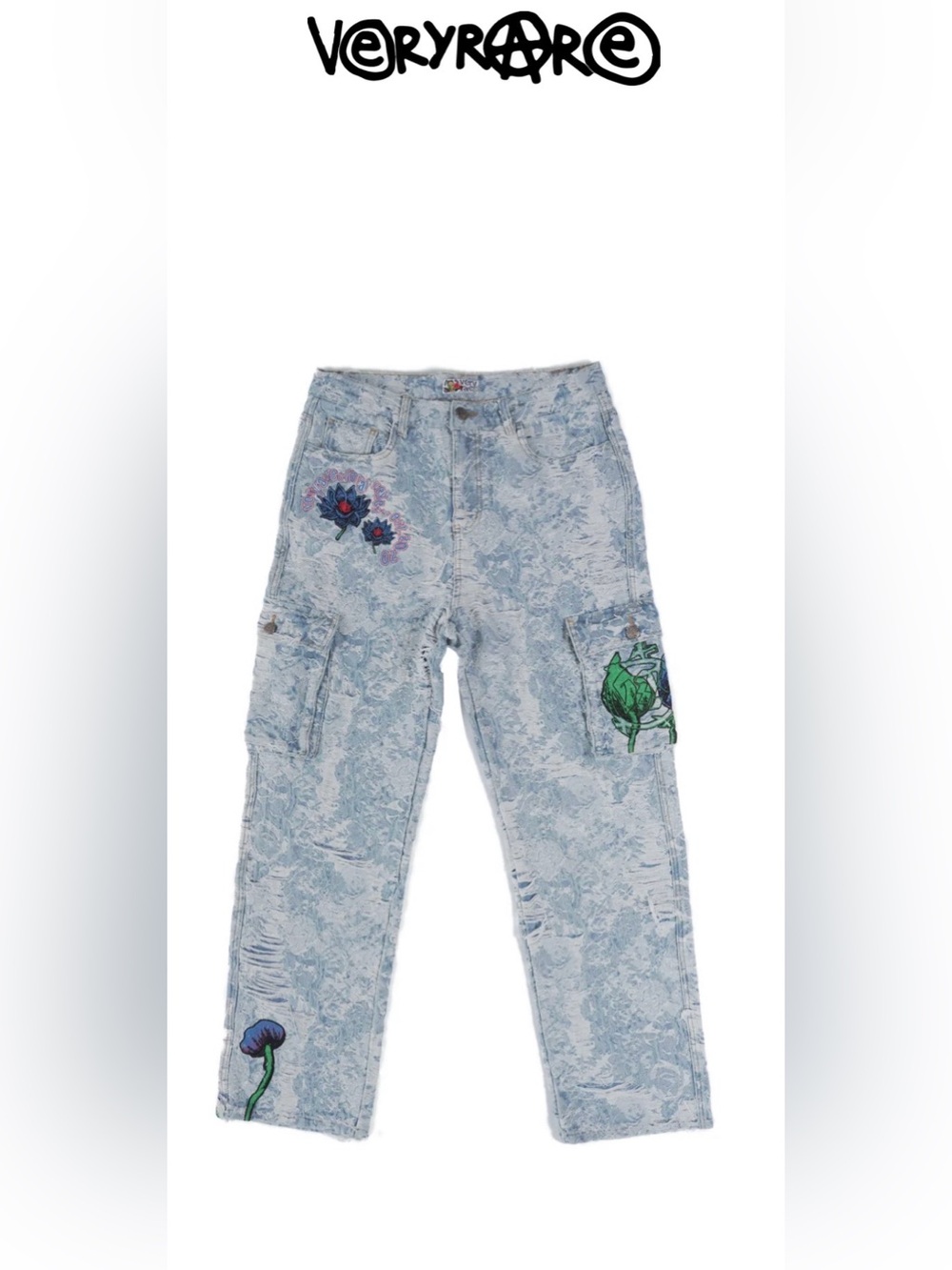Veryrare Dark Lotus Denim Pants Design By Raf Reyes - Size XL